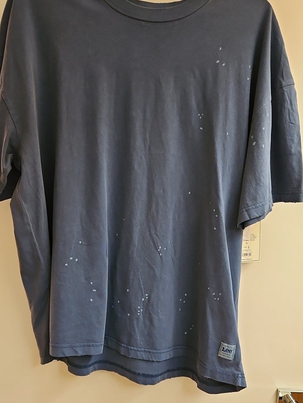 Kacey Lee Musgraves x Lee Horseshoe Tee L Blue Distressed Oversized T-Shirt - Picture 3 of 4